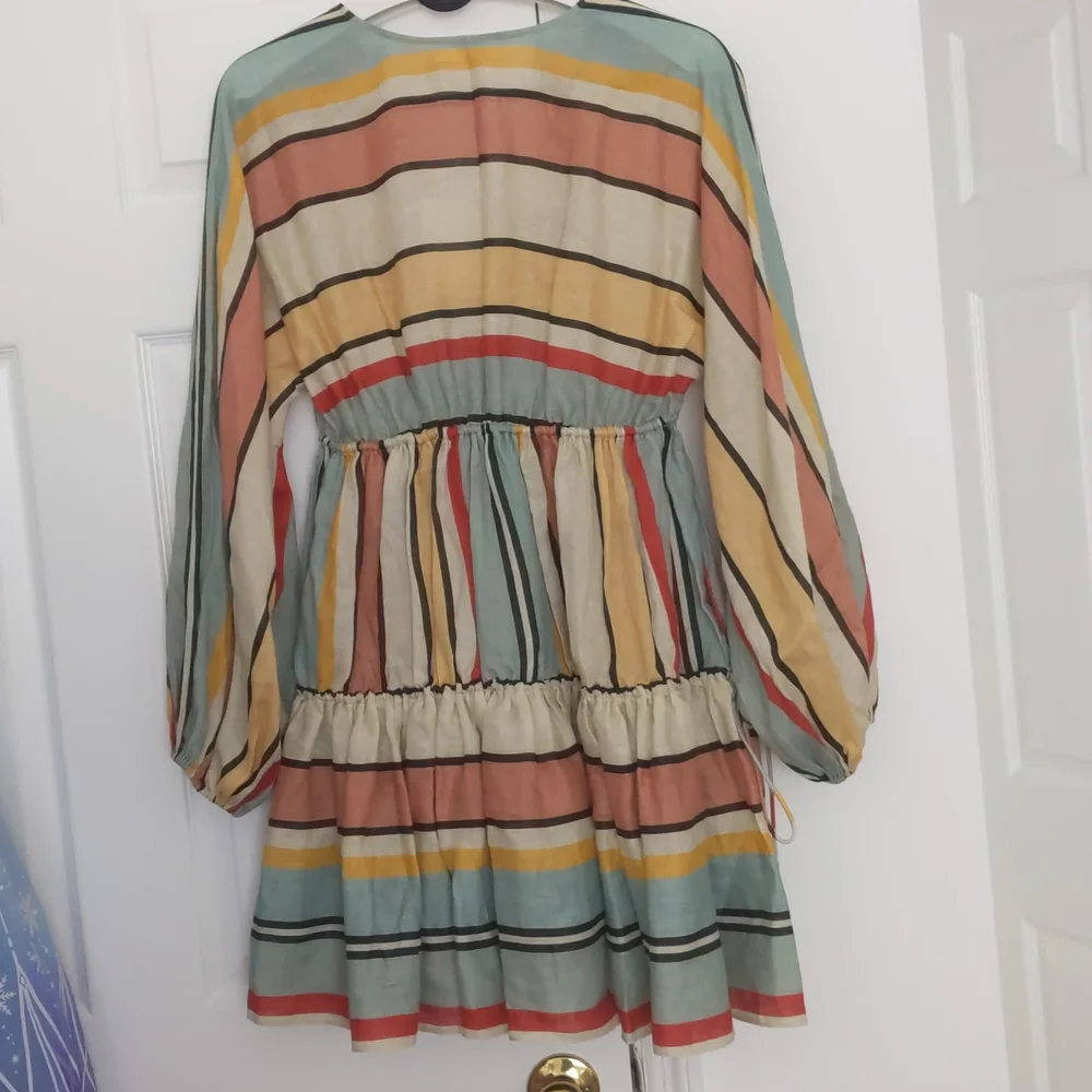ZIMMERMANN striped linen minidress with pockets - Picture 11 of 14